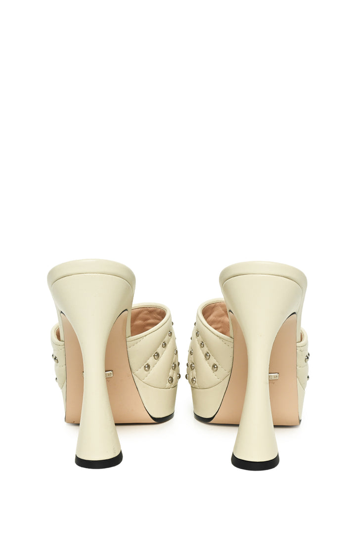 Gucci Size 39 Studded Platform Mules