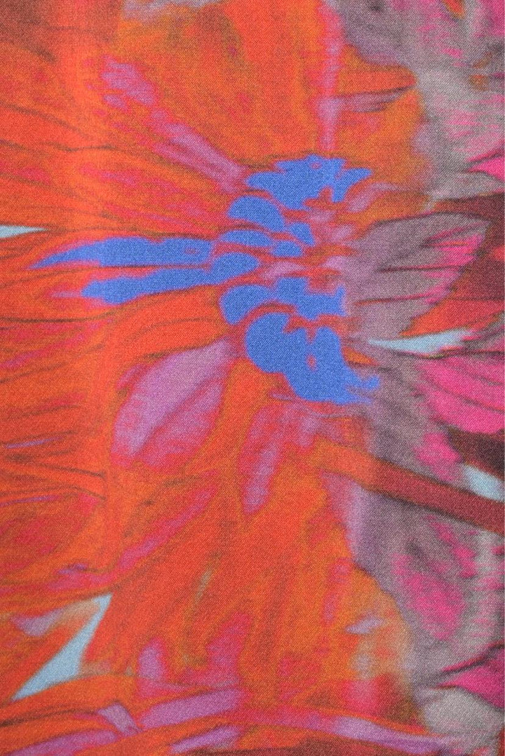 Erdem Size M Printed Silk Maxi Skirt