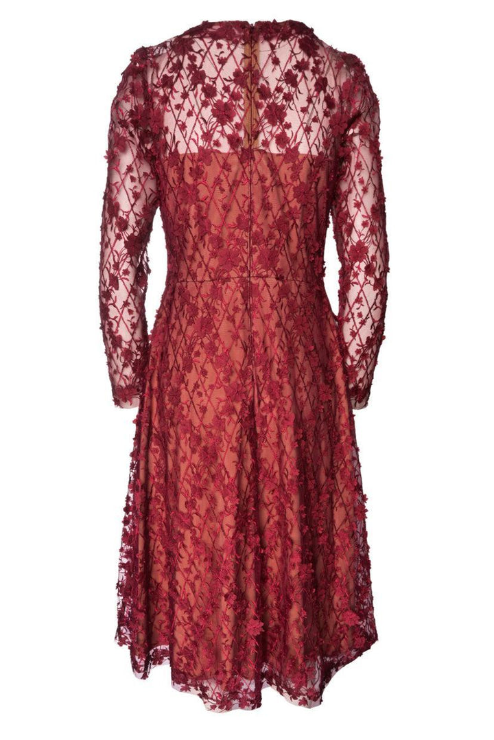 Tadashi Shoji Size 8 Floral Lace Overlay Gown