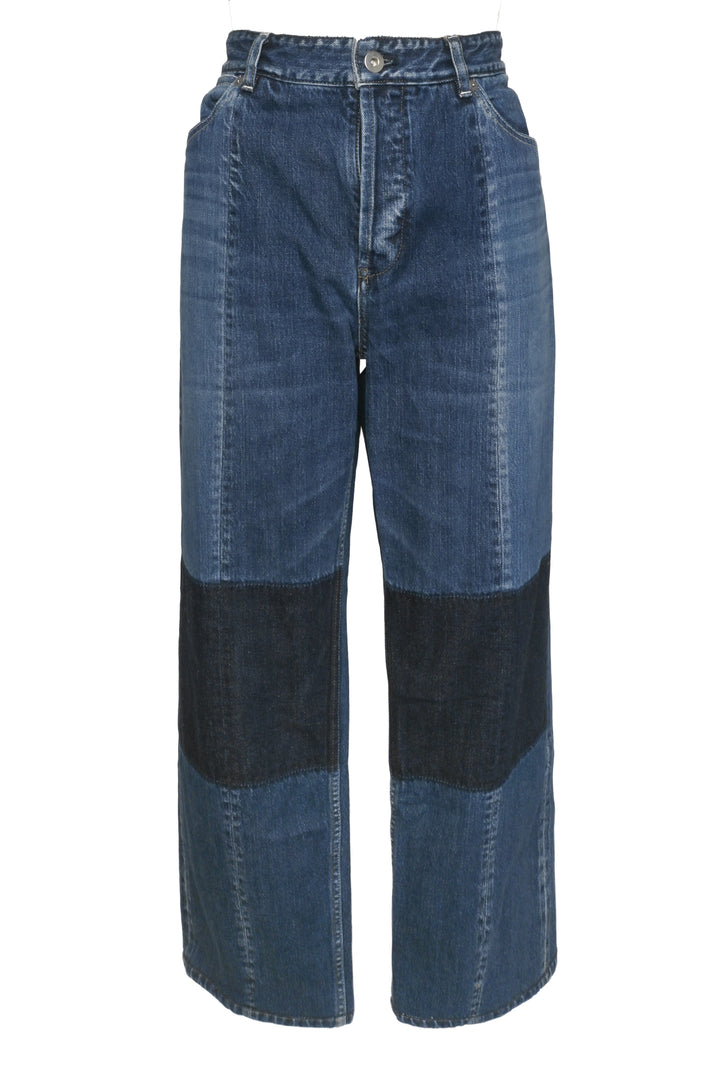 Jil Sander Size 29 Patchwork Straight Leg Jeans