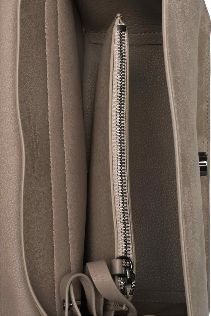 Brunello Cucinelli Monili Suede Soft Top Handle Bag