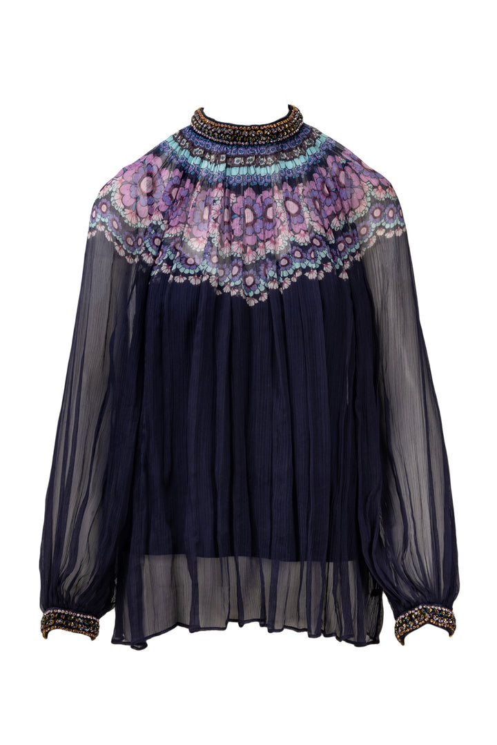 Zimmermann Size 2 Silk Crystal Embellished Celestial Tops