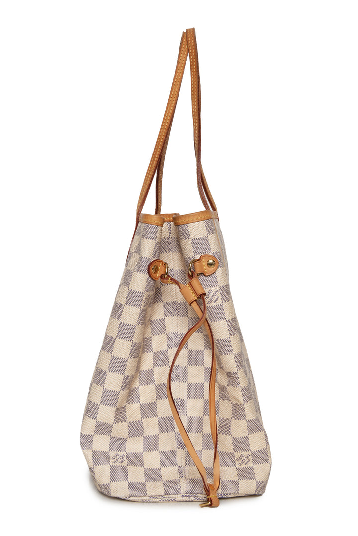 Louis Vuitton 2012 Damier Azur Neverfull MM Tote