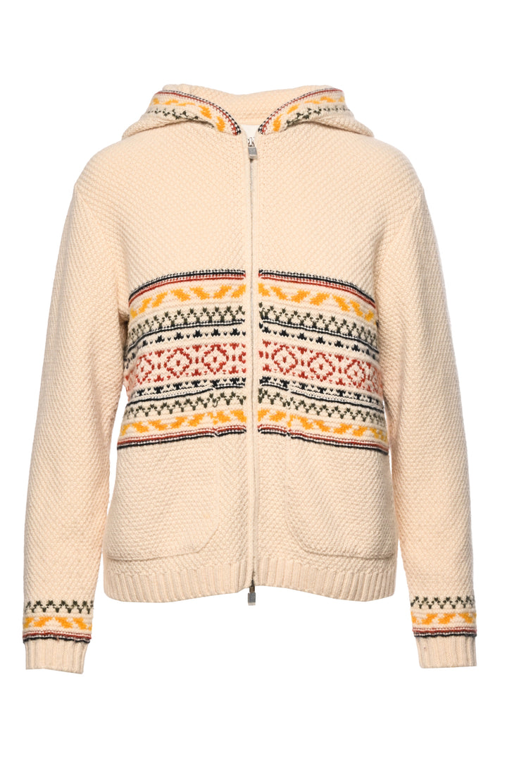 Loro Piana Size 38 Bernina Cashmere Hooded Cardigan Jacket
