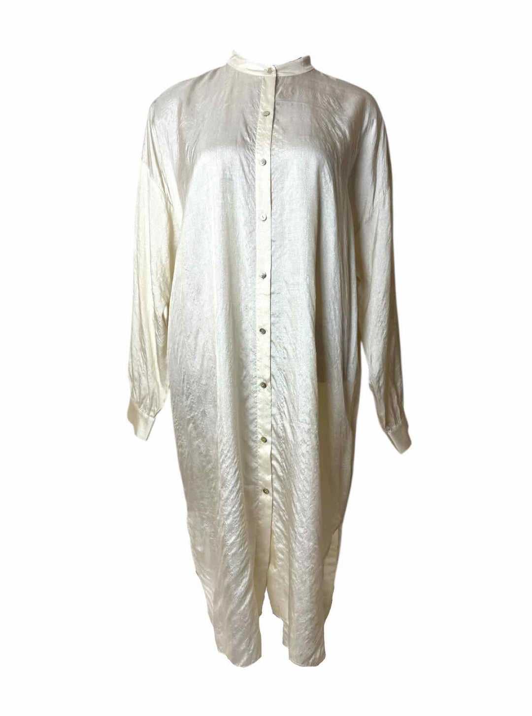 Eileen Fisher Size M Silk Shirt Dress