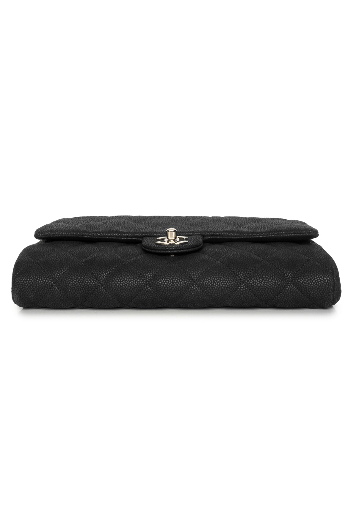 Chanel 2012-2013 Classic Quilted Nubuck Leather Chain Clutch