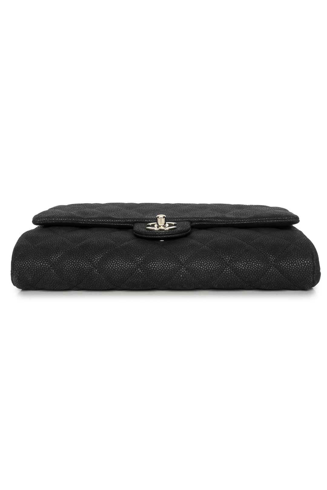 Chanel 2012-2013 Classic Quilted Nubuck Leather Chain Clutch Shoulder Bag