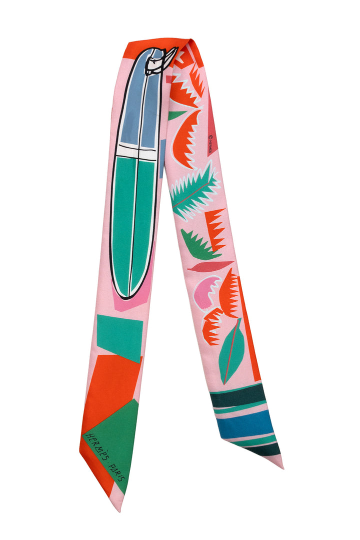 Hermes Sea Surf and Fun Twilly Scarf
