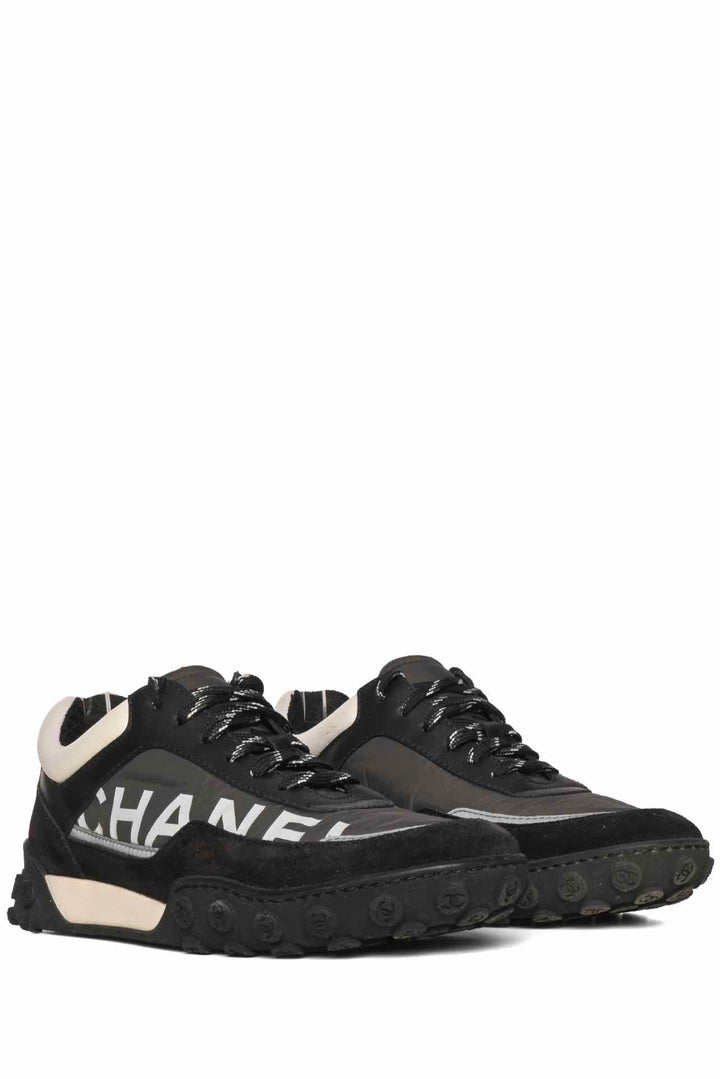 Chanel Size 36.5 Fabric Logo Sneaker