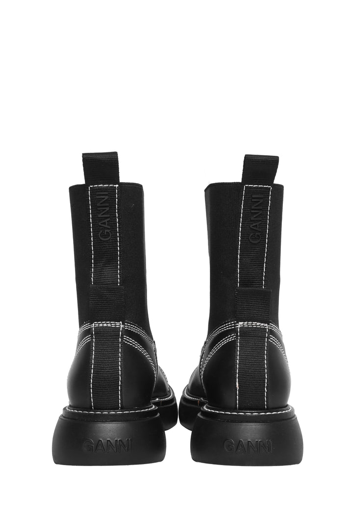 Ganni Size 35 Minimalist Chelsea Ankle Boots
