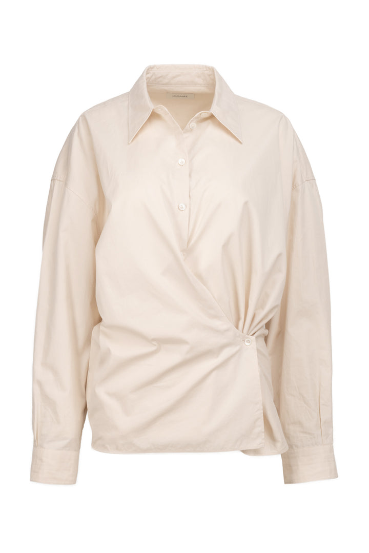 LEMAIRE Size 36 Straight Collar Twisted Shirt