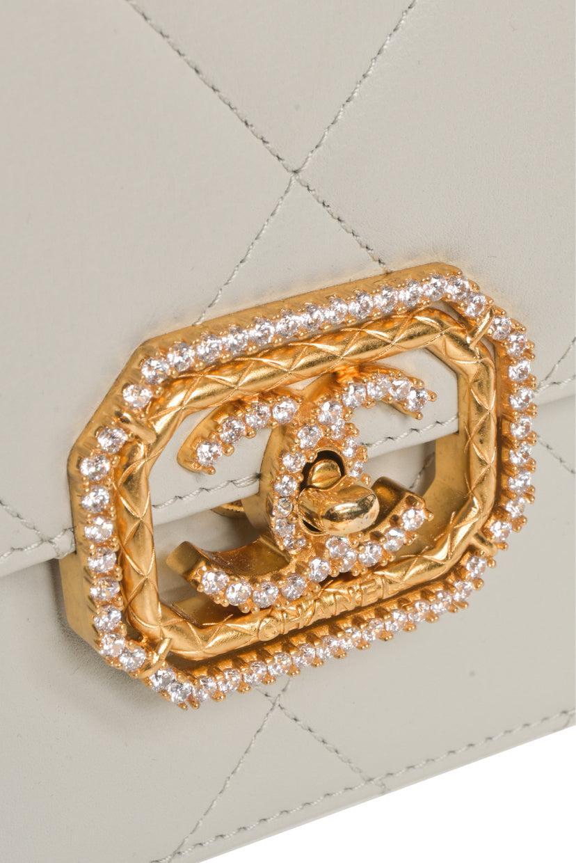 Chanel 2022-2023 CC Strass Mini Flap Bag