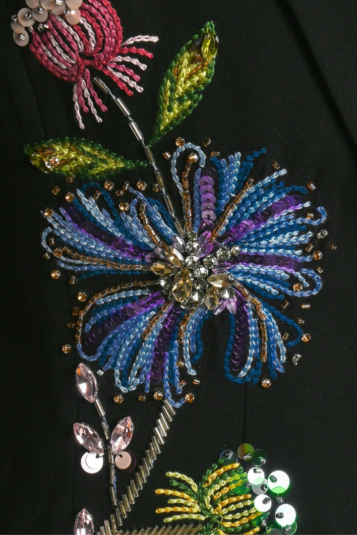 cinq a sept Size 0 Cheyenne Floral Embroidered Blazer