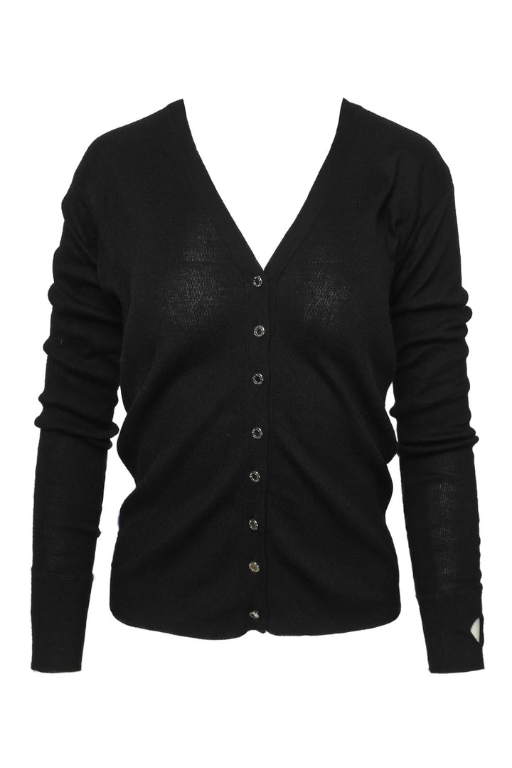 Louis Vuitton Size M Cashmere & Silk Thin Knit Cardigan