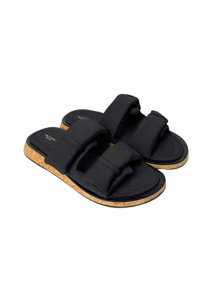 Rag & Bone Size 37.5 Parque Velcro Double Strap Fabric Sandals