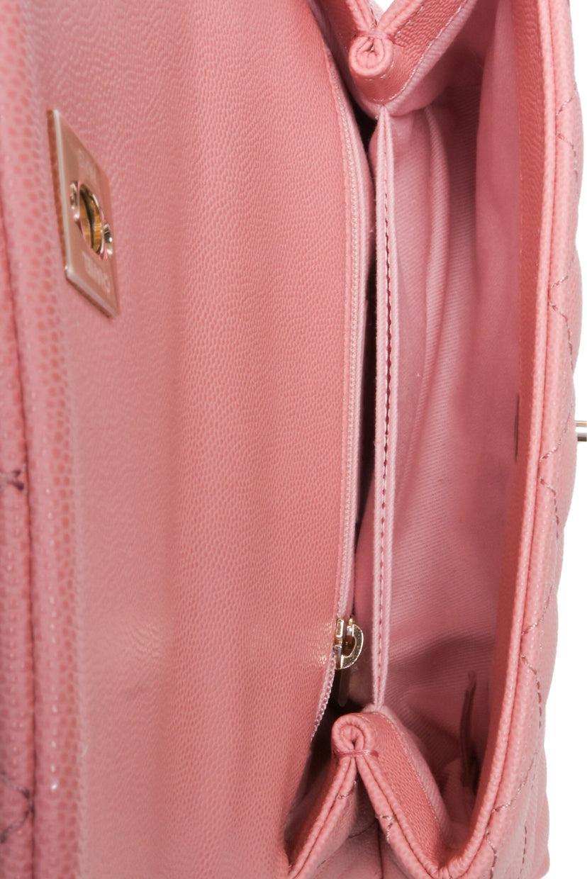 Chanel 2019 Quilted Caviar Mini Coco Handle Flap Bag