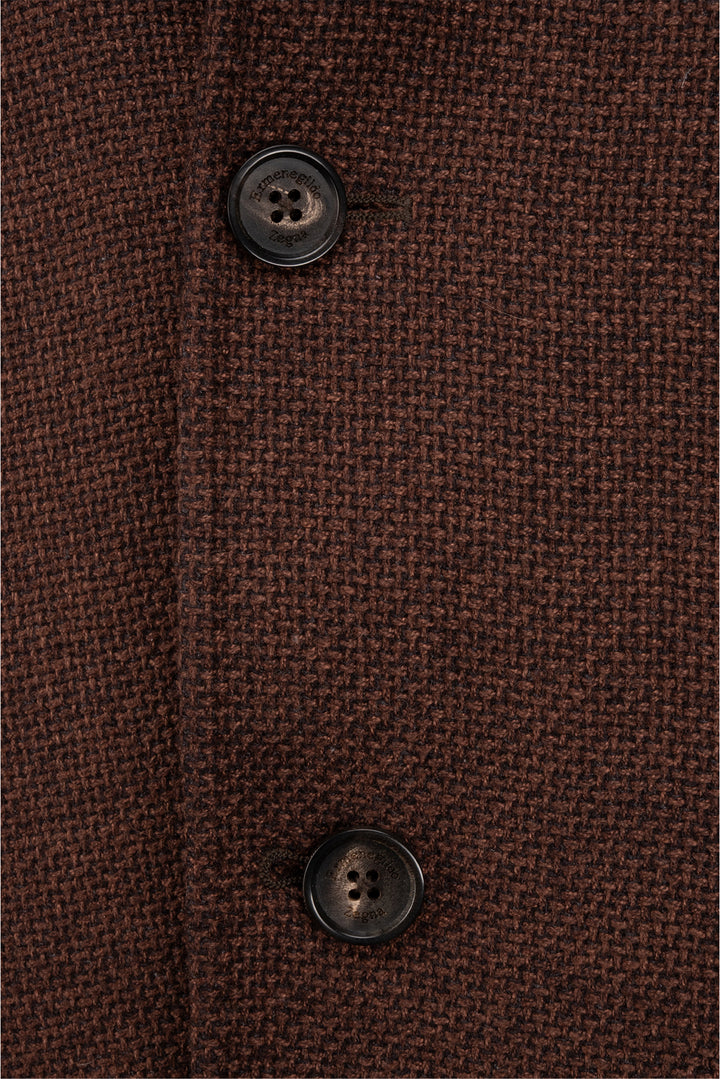 Zegna Size 44 Men's Silk & Cashmere Blend Tweed Blazer