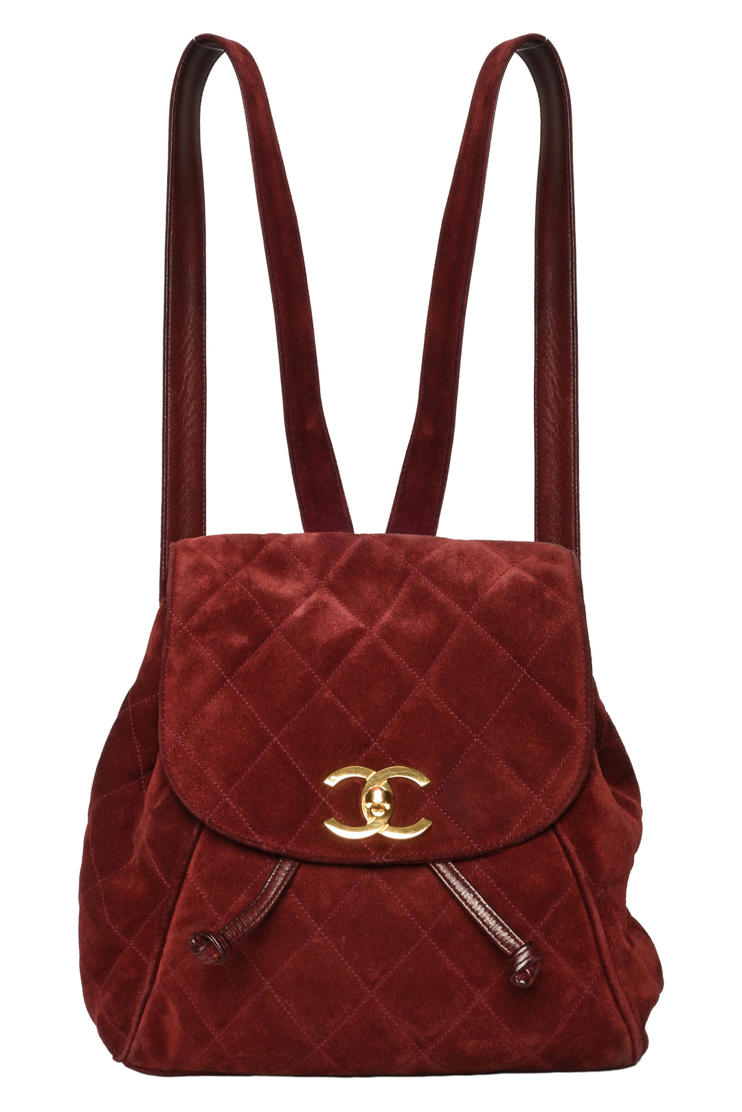 Chanel Suede Quilted BackPack