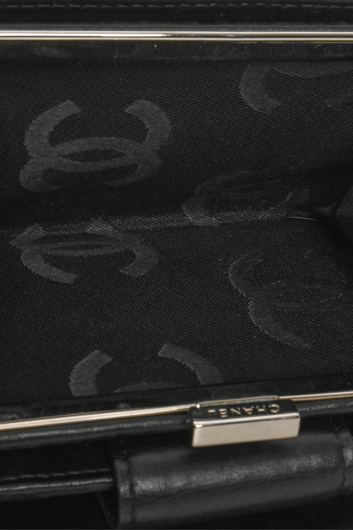 Chanel 2009-2010 Quilted Ligne Cambon Bi-fold Compact Wallet