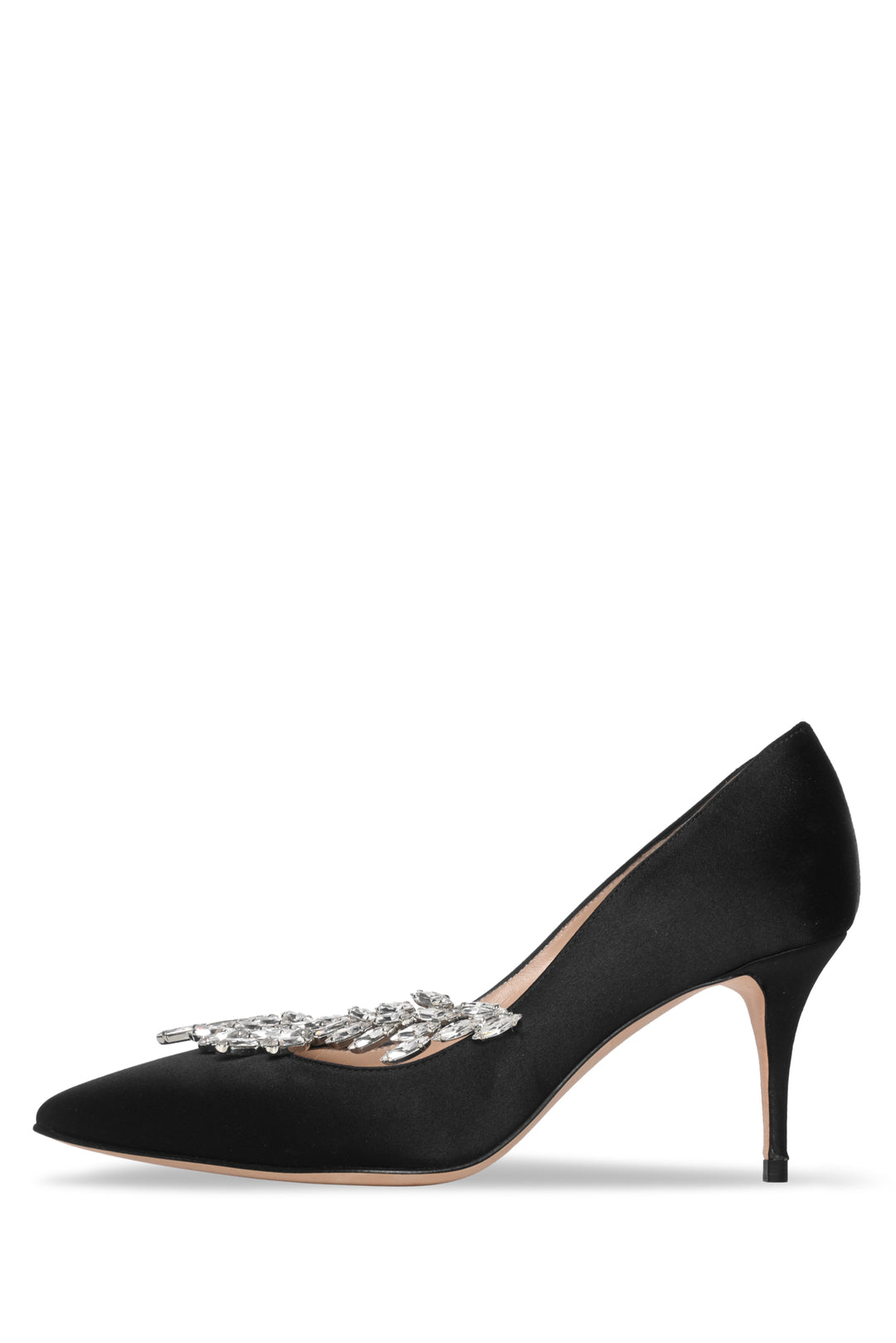 Manolo Blahnik Size 36 Nadira Satin Jewel Buckle Pumps