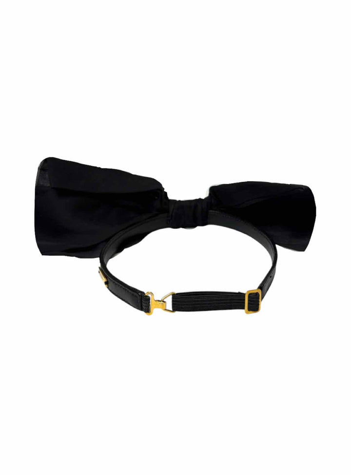 Saint Laurent Silk Bow Choker Necklace