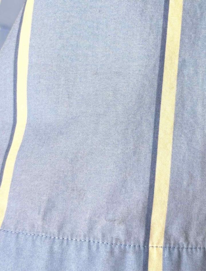 Balenciaga Size 38 Striped Cotton Short SleeveTops