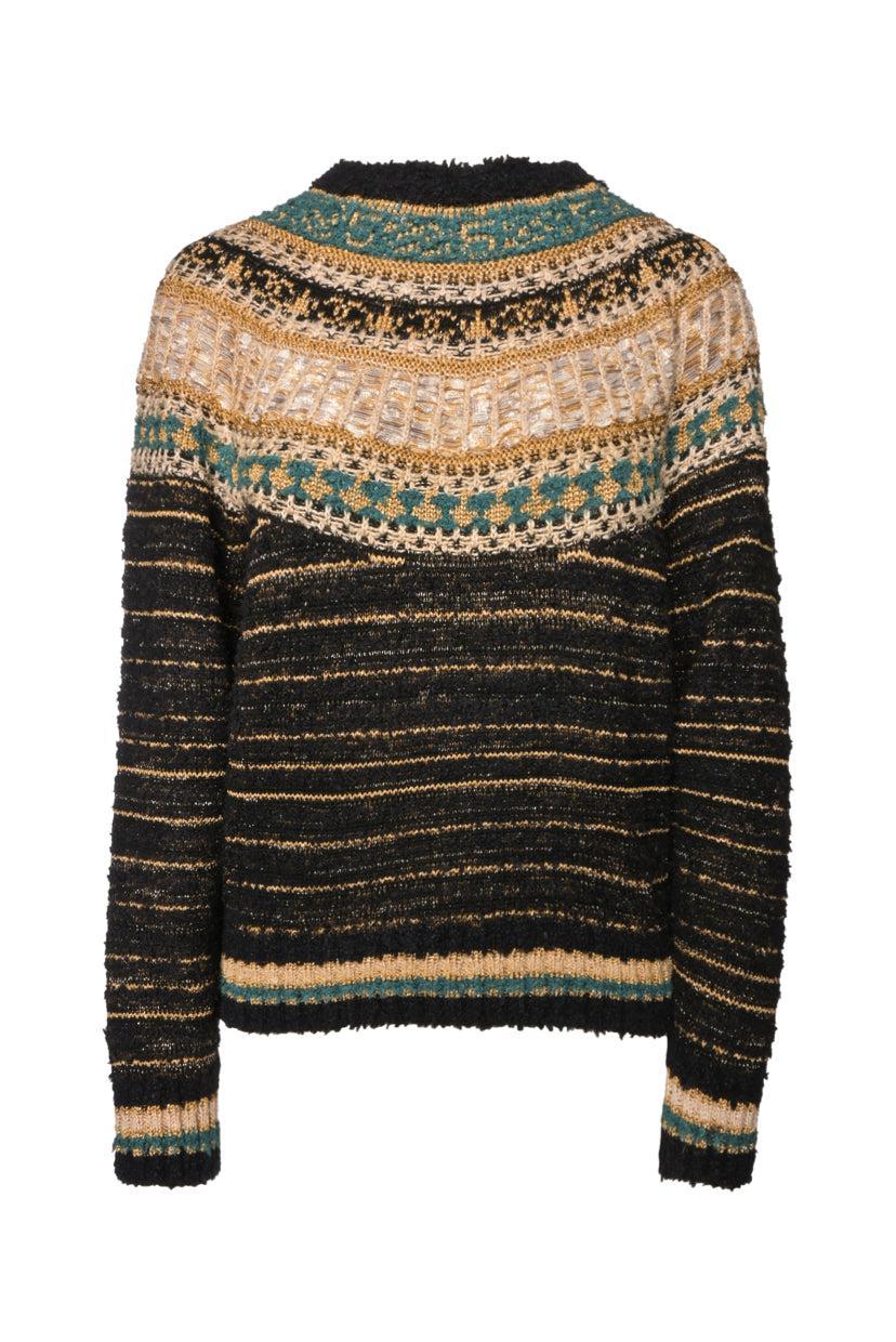 Chanel Size 38 Glitter Knit Silk-Blend Sweater