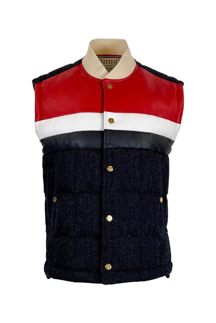 Thom Browne Size 4 Men's Quilted Cashmere Blend Vest