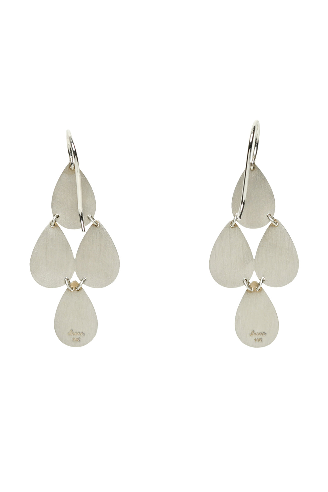 Irene Neuwirth 18K White Gold Four Drop Chandelier Earrings