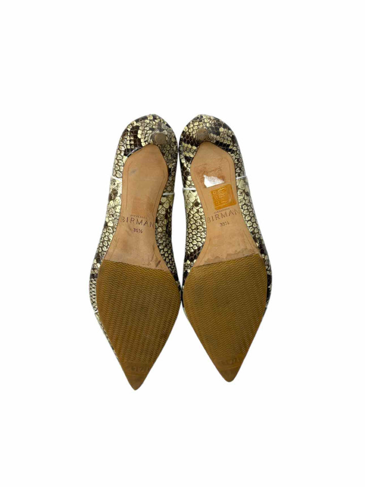 Alexandre Birman Size 35.5 Snake Print Leather Ankle Boots