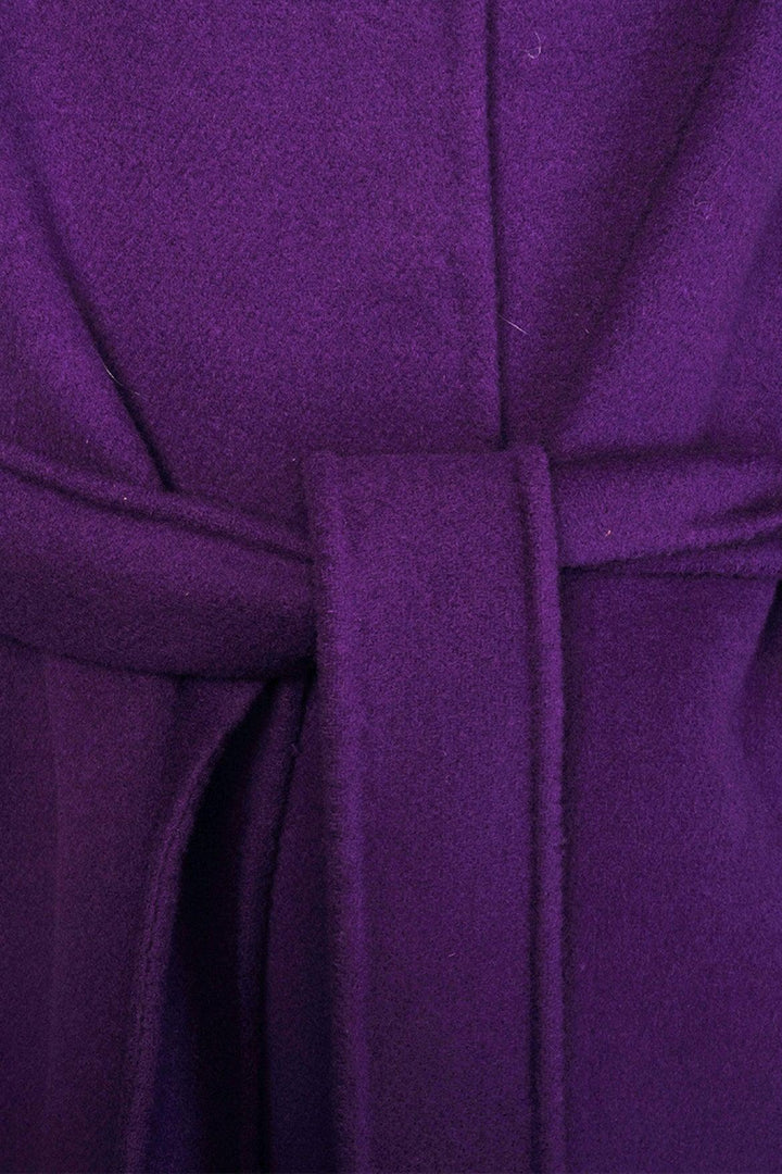 Weekend Max Mara Size 4 Virgin Wool Wrap Coat