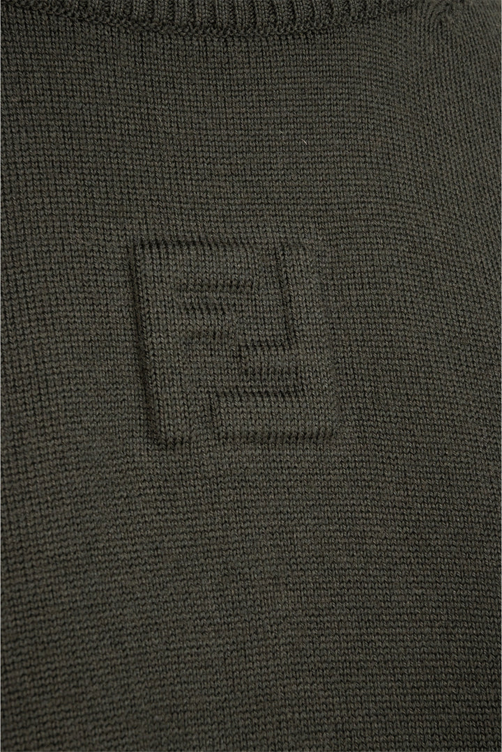 Fendi Size 48 Men's FF Girocollo Wool Sweater