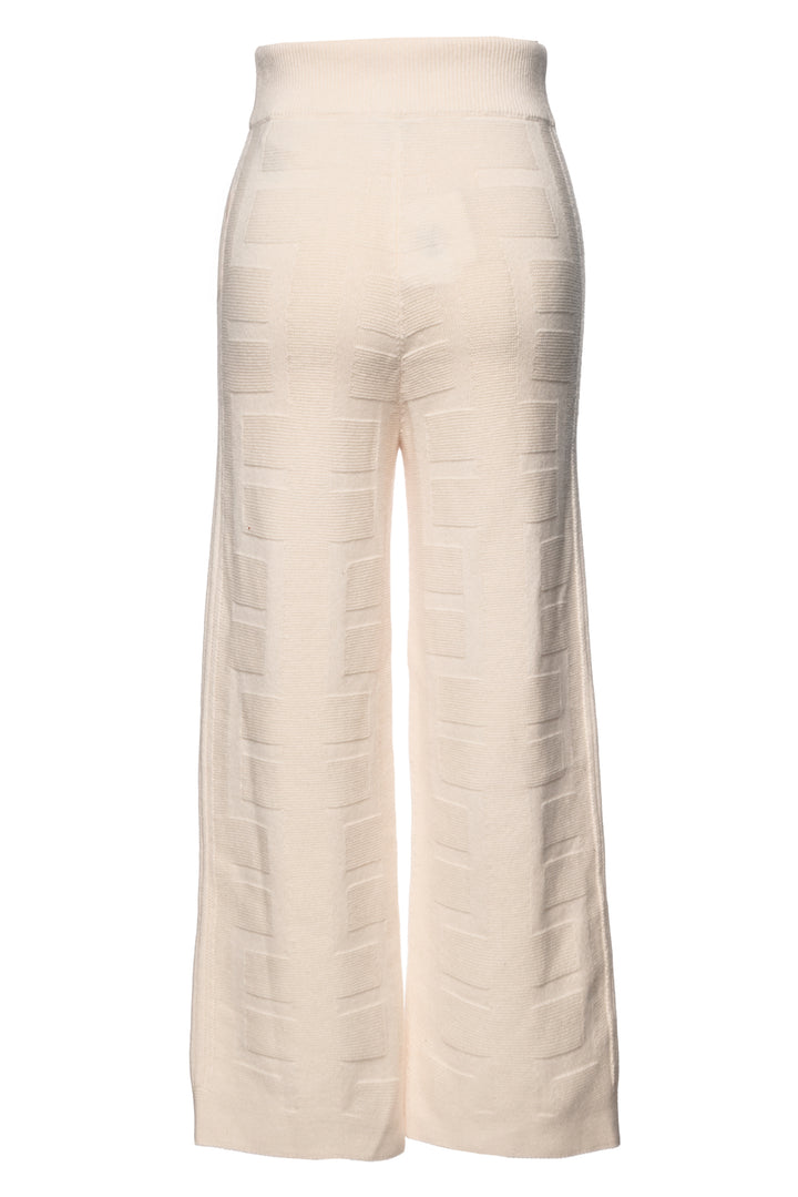 Hermes Size 2 Wool Geometric Jacquard Pants