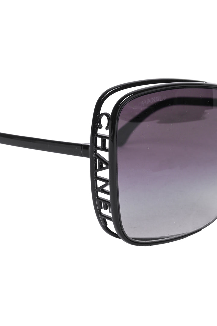 Chanel Metal Logo Square Sunglasses