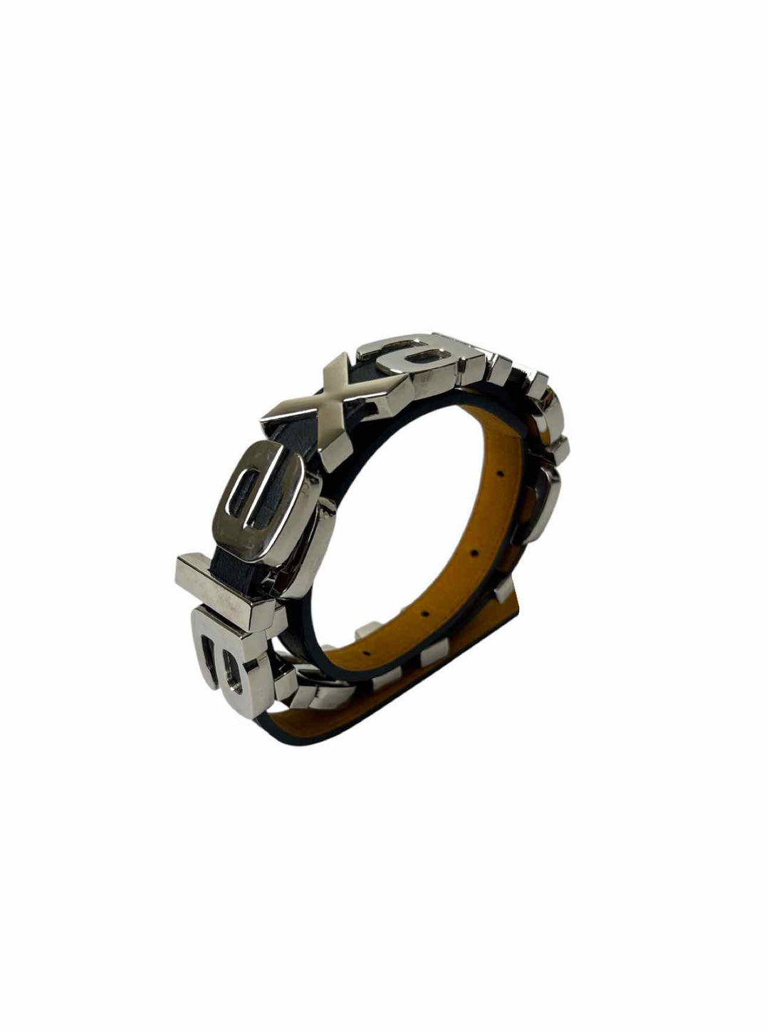 Alexander Wang Size XS Leather Metal Logo Belt