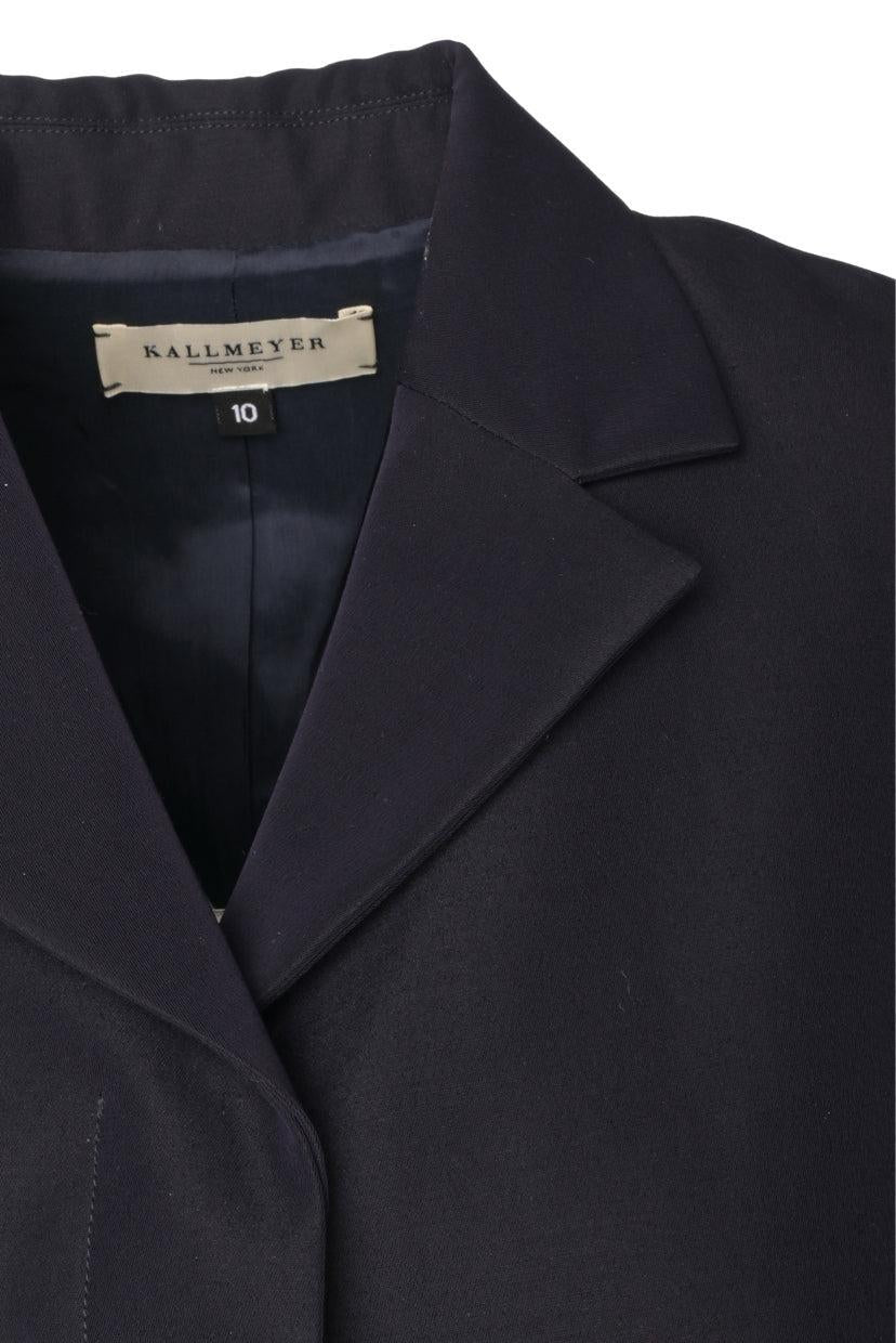 Kall Meyer Size 10 Single Breasted Wool-Blend Blazer