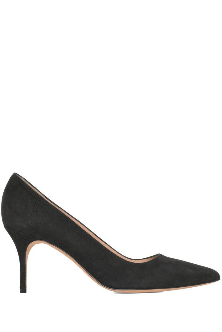 Manolo Blahnik Size 40 Suede Pointed Toe Pumps