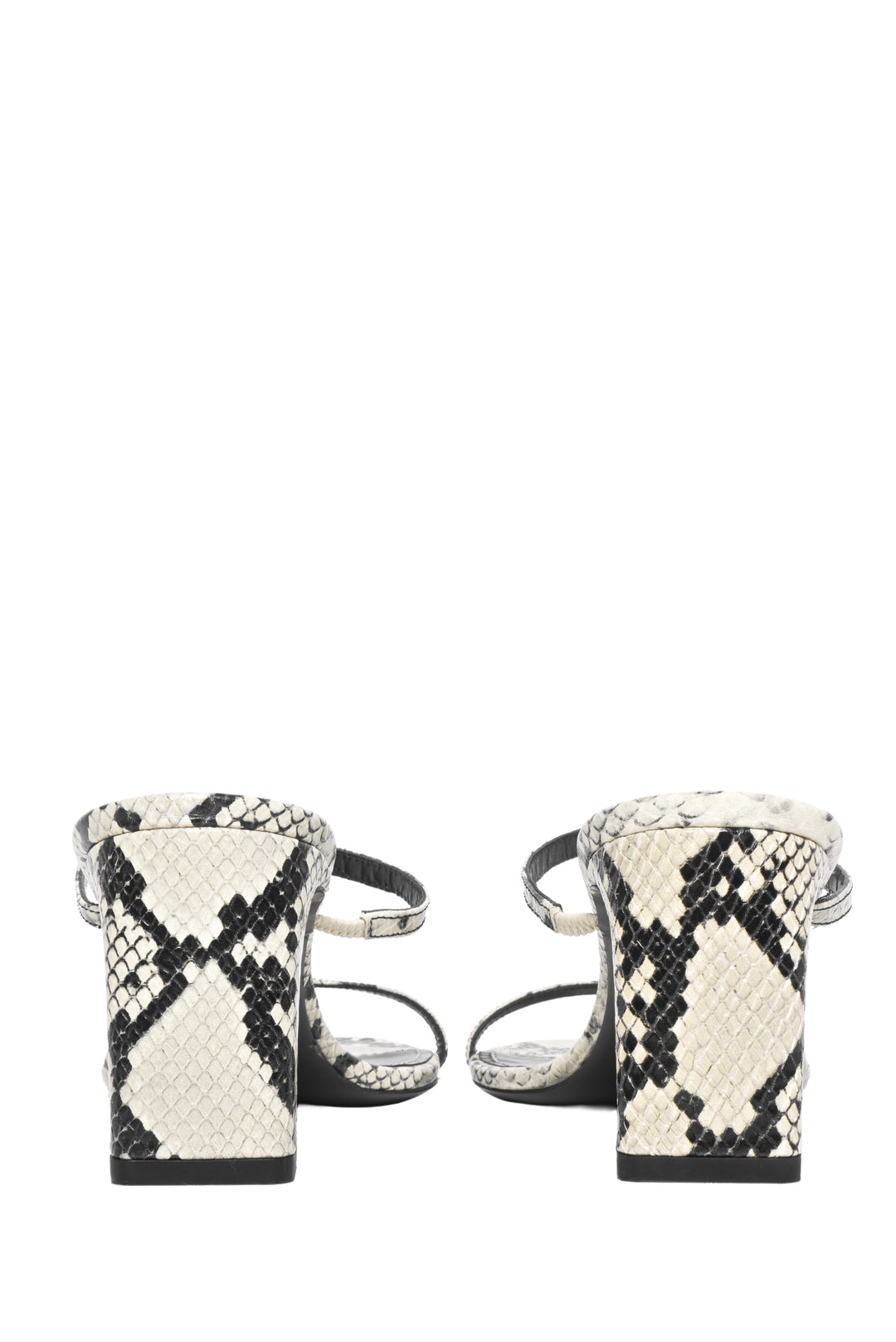Staud Size 39 Talita Snakeskin-Embossed Leather Mules