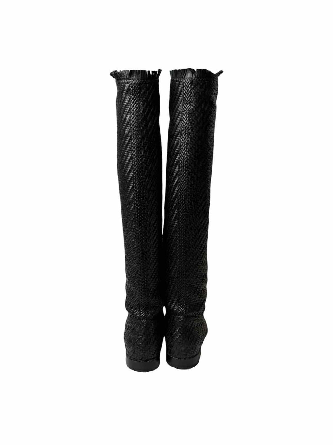 Dior Size 36 Global Woven Leather Boots