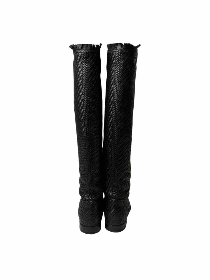 Dior Size 36 Global Woven Leather Boots
