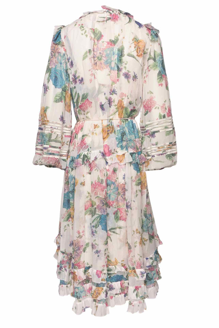 Zimmermann Size 3 Ninety-Six Linear Midi Dress