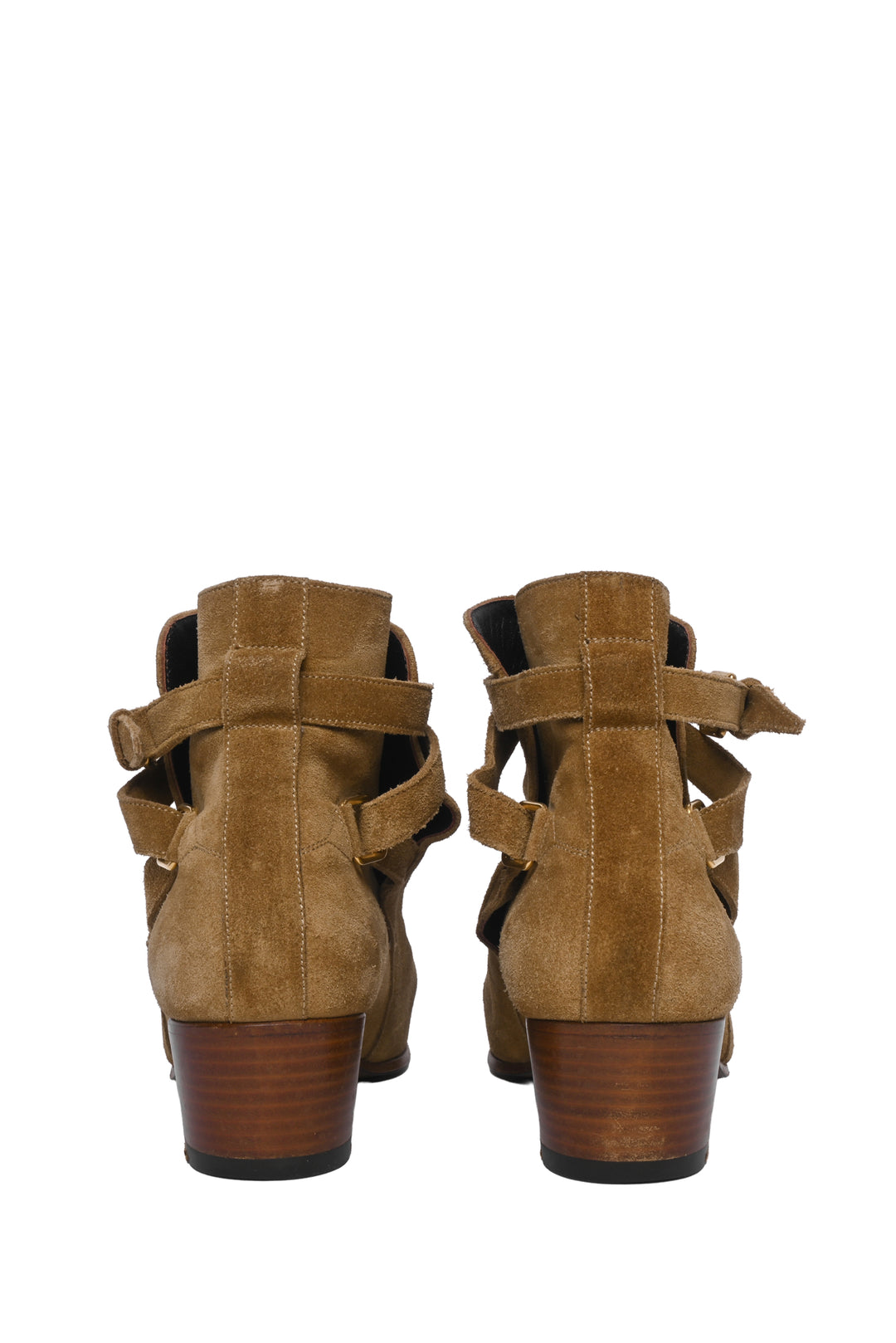 Saint Laurent Size 37.5 Suede Blake Ankle Boots
