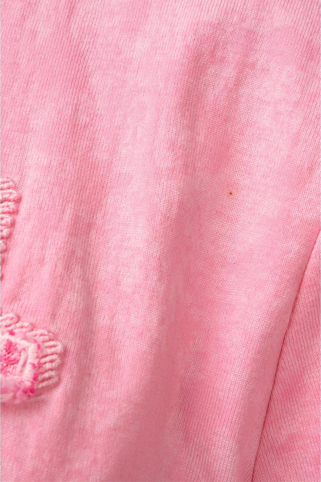 Chanel Size L Tie-Dye Frayed Logo T-Shirt