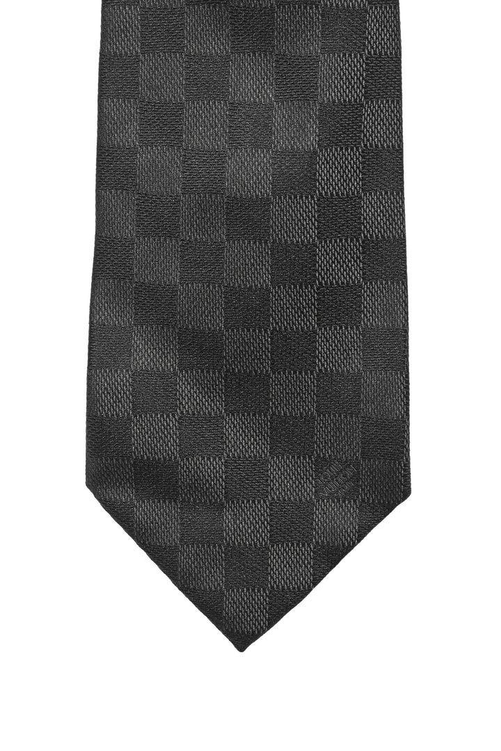 Louis Vuitton Men's Silk Checkered Tie