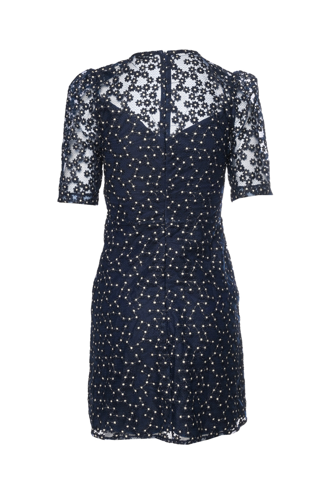 Sandro Size 36 Lucianita Embellished Lace Mini Dress