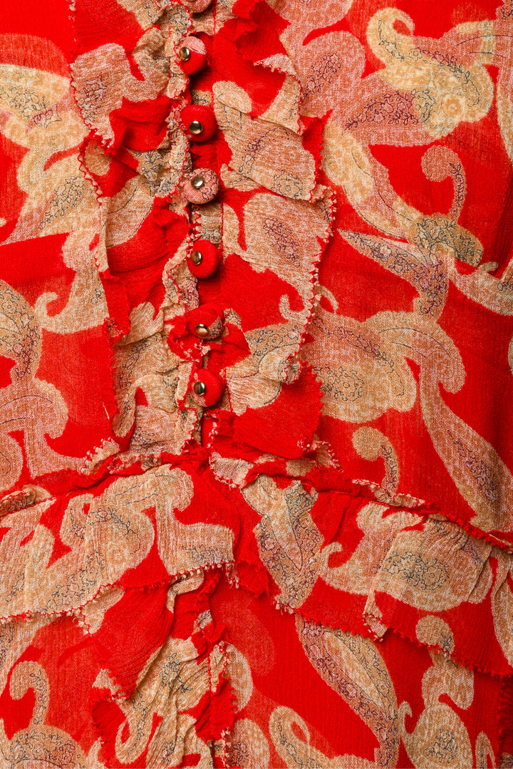 The Kooples Size 2 Paisley Midi Dress