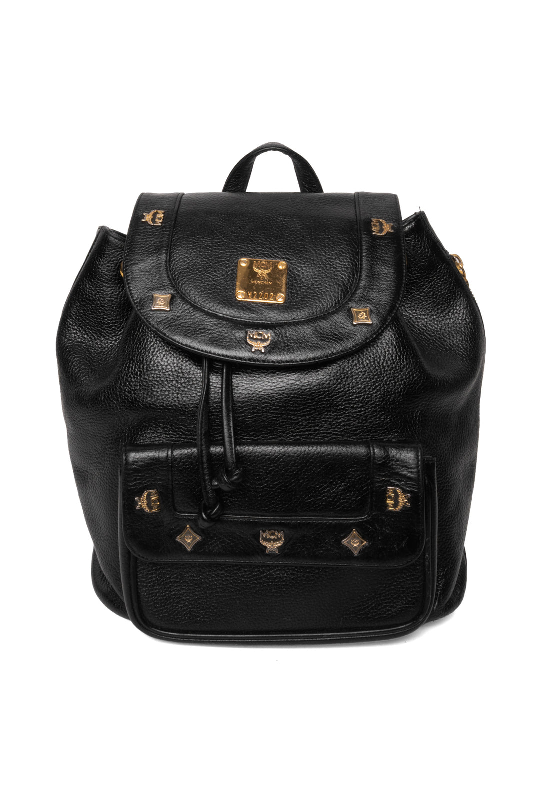 MCM Vintage Leather Studded BackPack