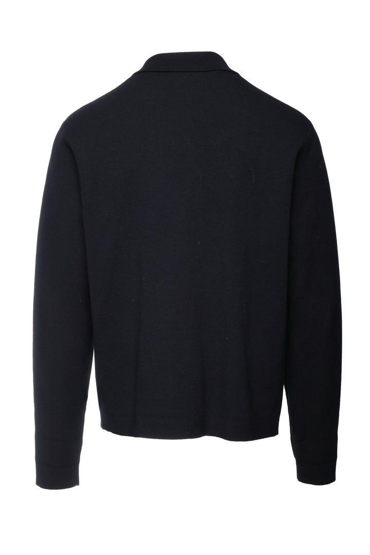 Dries Van Noten Size XL Men's Viscose Knit Button-Front Collared Cardigan
