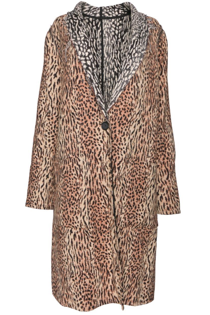 Raquel Allegra Size 1 Reversible Cotton Coat