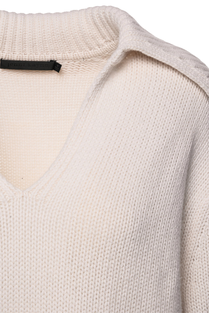 Jenni Kayne Size M Cashmere Phoebo Polo Sweater